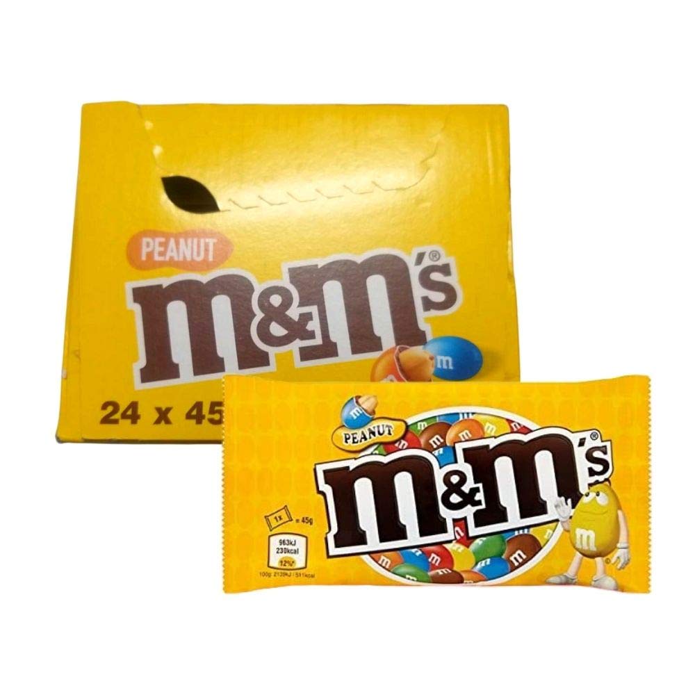 Salsabil M&M's Peanut 24 pcs x 45g Pack - Original and Imported from The US