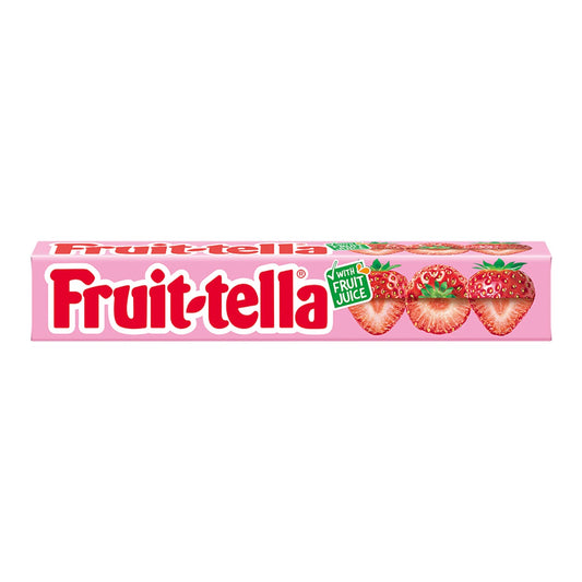 Fruitella Strawberry, 36 g - Strawberry-flavored chewy candy! A classic fruity treat that brings a burst of strawberry goodness in every chew!