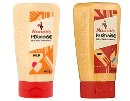 Nando's Perinaise Mayonnaise Hot and Mild, 265 Gms Each, Product of Netherlands - "Hot & Mild Perinaise Duo!"