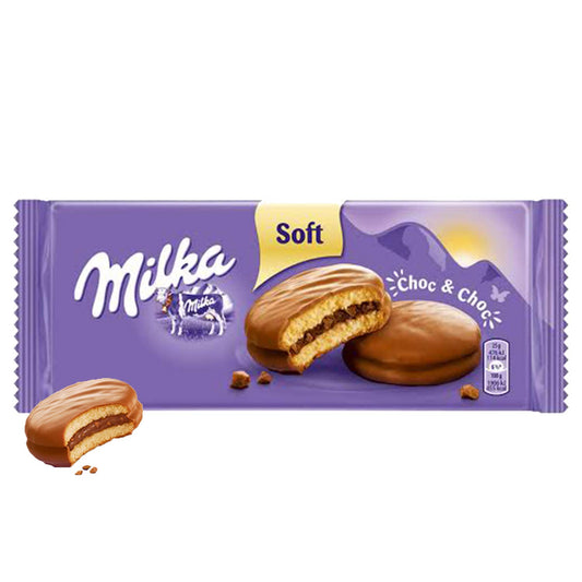 Milka Soft Choc & Choc Biscuits Pouch, 150 g - "Soft Choco Treats!"