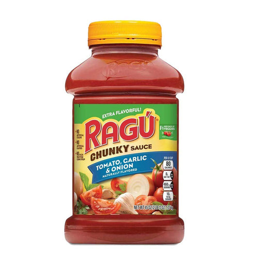 Ragu Chunky Tomato, Garlic & Onion 396g - Chunky tomato, garlic & onion sauce, 396g!