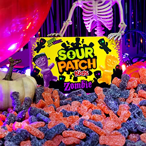 Sour Patch Kids Zombie Orange & Purple Soft & Chewy Zombie Candy, 3.5 oz, 99g