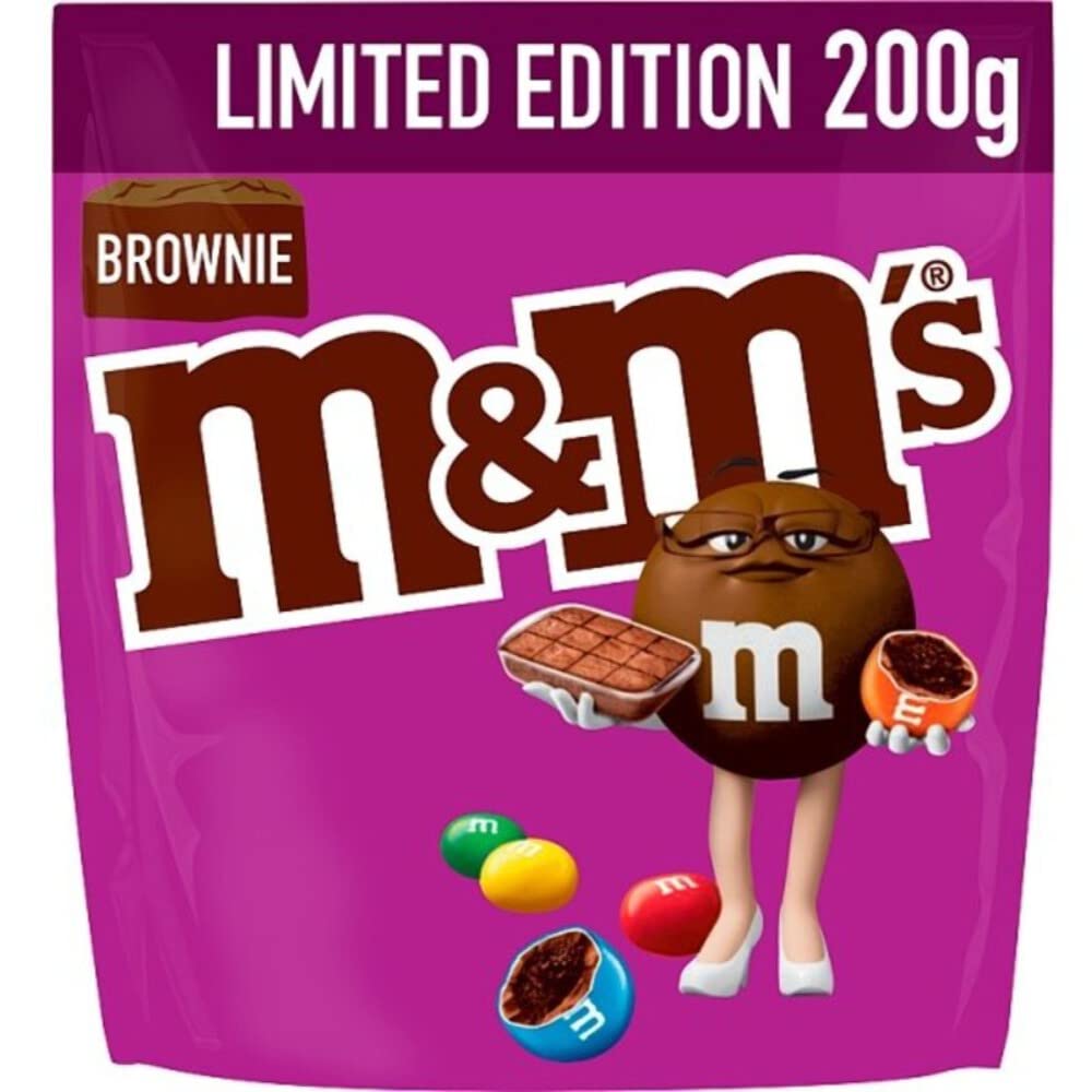 M&M's Brownie Chocolate Pouch Limited Edition 200g - "Brownie Bliss!"