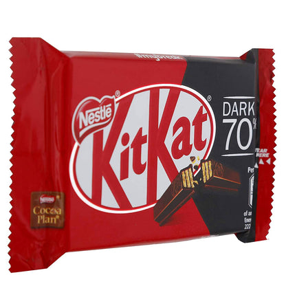 Nestle Kitkat 70% Dark Chocolate, 4 x 41.7 g - "KitKat 70% Dark - 4x41.7g of Intensely Dark Delight!"