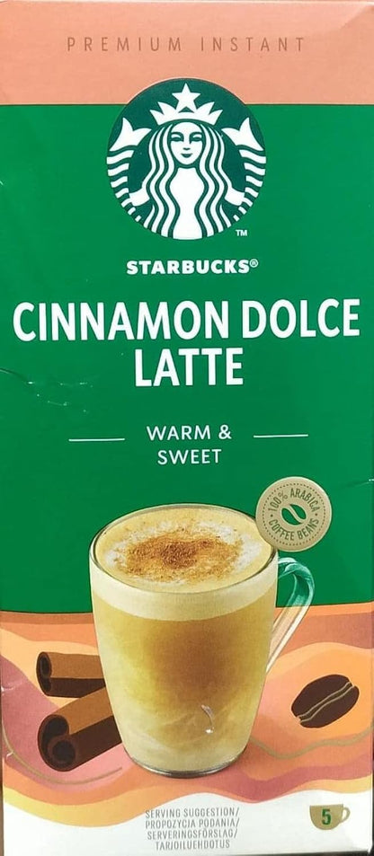 Nestle Starbucks Cinnamon Dolce Latte Warm & Sweet (5 X 23.5G) 117.5G - Ground, Box, 117.5 G