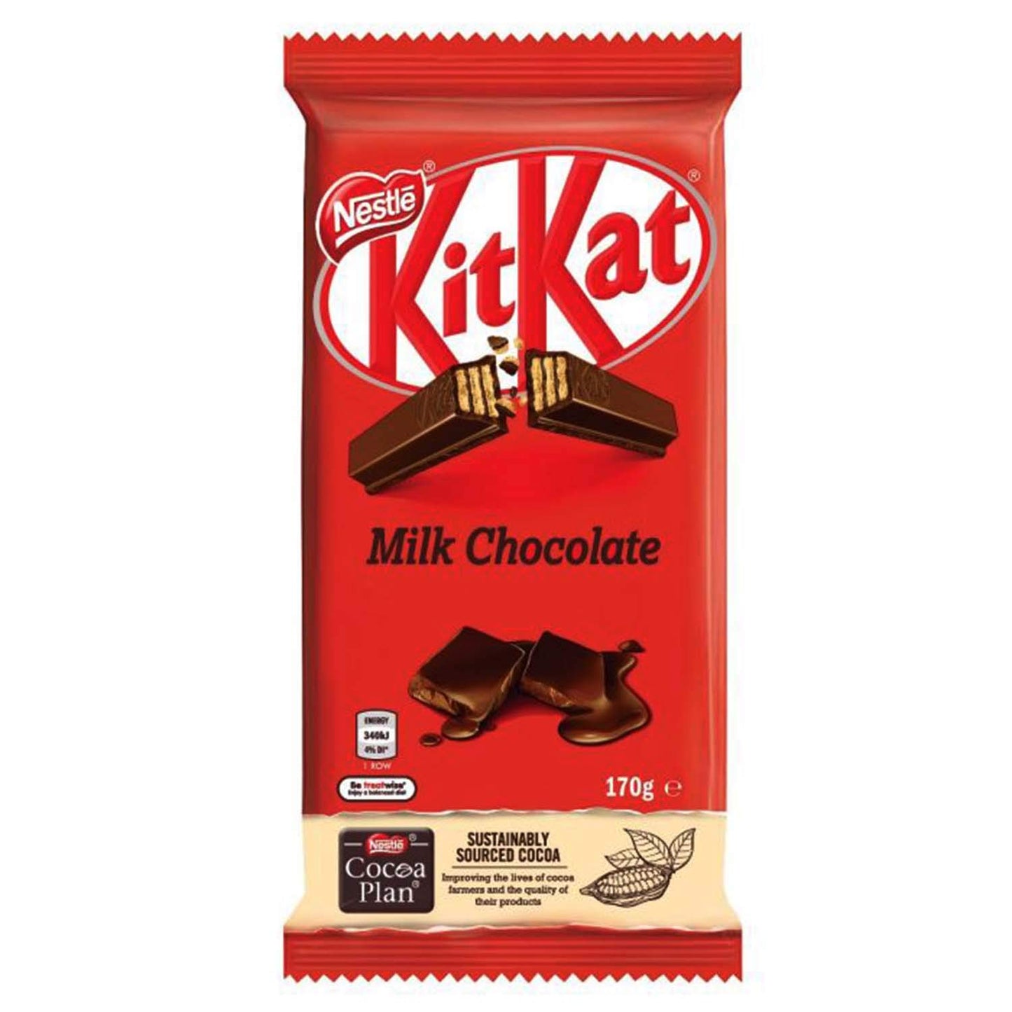 Kit-Kat Milk Chocolate, 170 g - Enjoy the classic taste of Kit-Kat Milk Chocolate, 170 g.