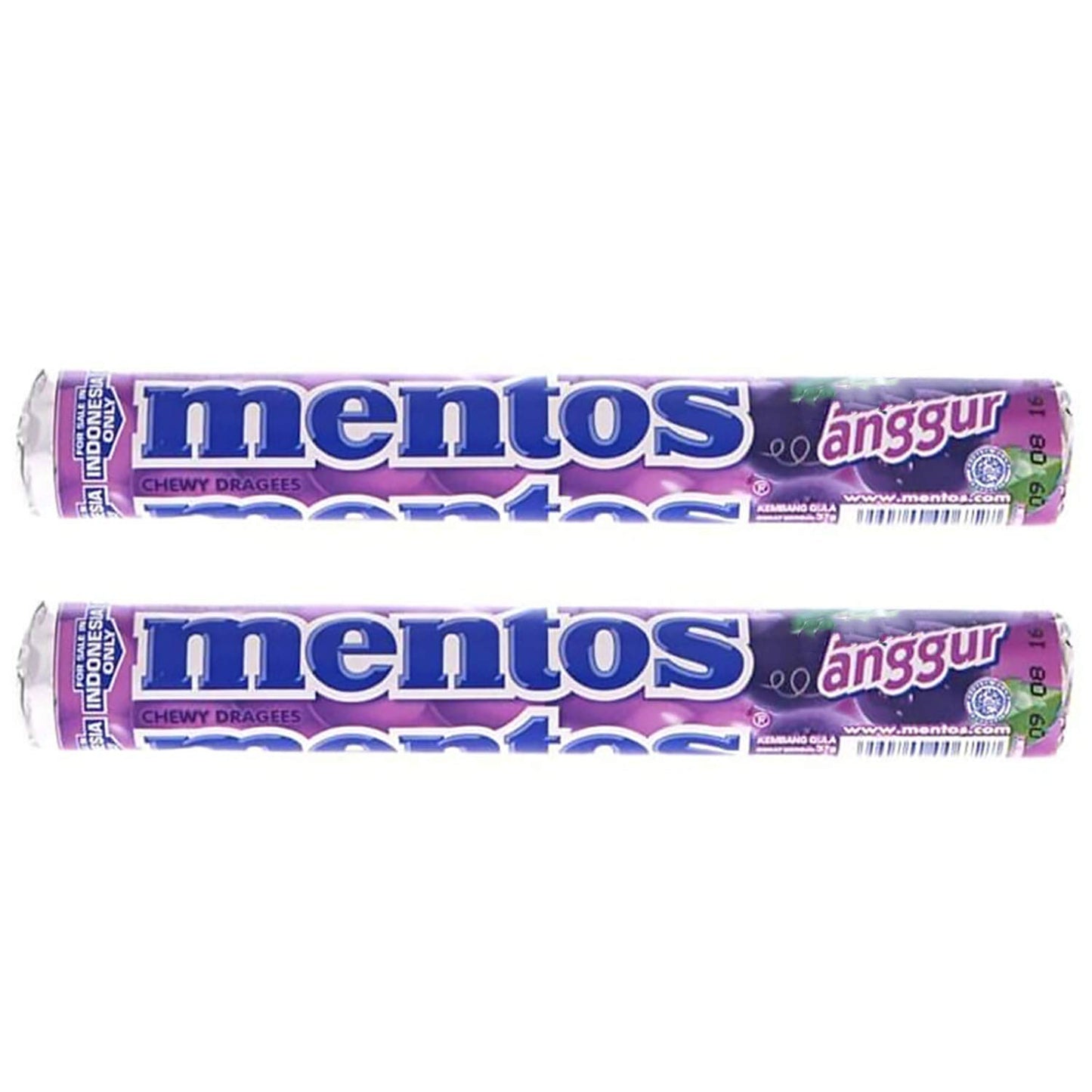 Mentos Grape Roll, 2 x 29 g - "Double Grape Roll Pack!"