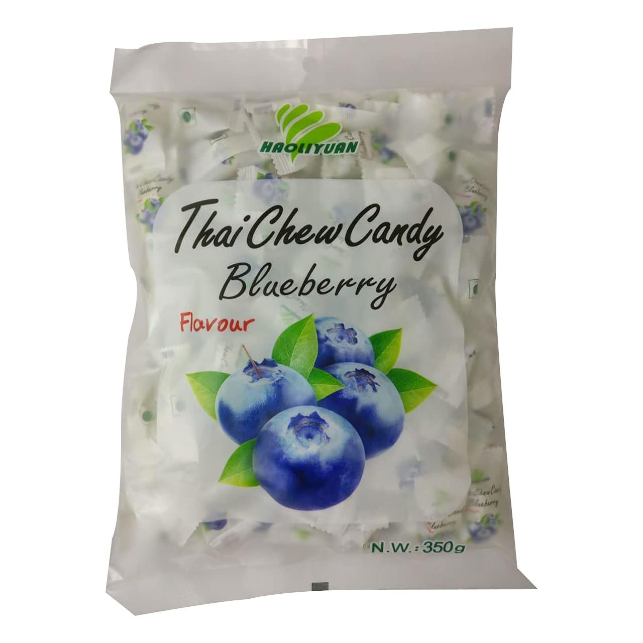 Haoliyuan Thai Chew Blueberry Flavored Candy, 12.35 oz / 350 g, White & Purple - Blueberry Bliss!