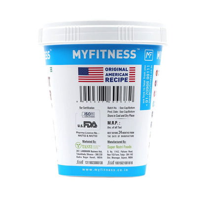 MYFITNESS Chocolate Peanut Butter Crispy 510g | 21g Protein | Dark Chocolate | Tasty Nut Butter Spread | Cholesterol Free, Gluten Free | Crispy Peanut Butter | Zero Trans Fat | Guilt Free Diet Snack