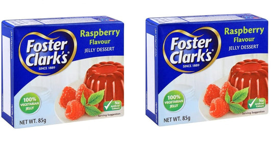 Foster Clarks Raspberry Jelly Dessert 85g Pack Of 2 (Imported)
