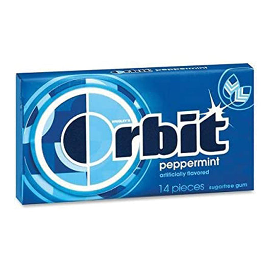 Orbit Peppermint Gum 14 Pieces, 33 g - "Peppermint freshness!"