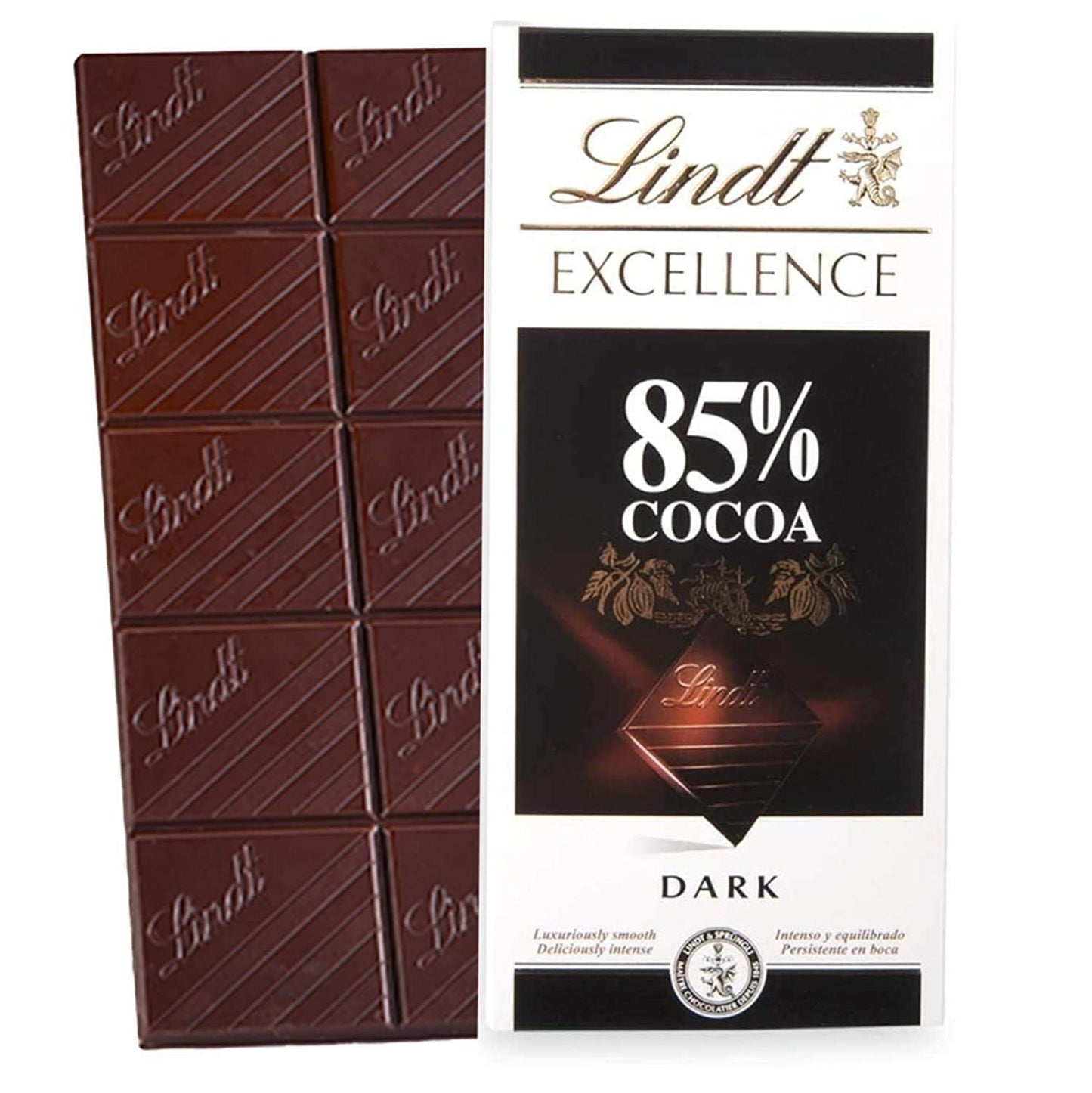 Lindt Excellence 85% Cocoa Rich Dark Chocolate 2 x 100g