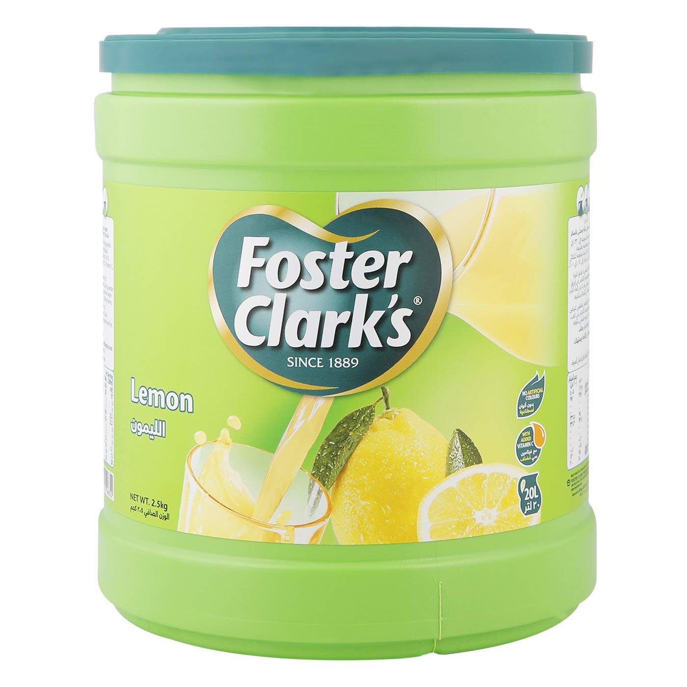 Foster Clarks Lemon Flavoured Drink Powder, 2.5 kg (Imported) - Refreshing lemon mix!