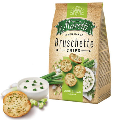 Maretti Oven Baked Bruschette Sour Cream & Onion Chips, 70 grams - "Sour Cream & Onion Chips!"