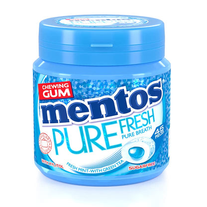 Mentos Pure Fresh Original Chewing Gum Fresh Mint 45 Pieces 90g (Imported) Exclusive Travellers Pack - "Travellers Pack Fresh Mint Gum!"