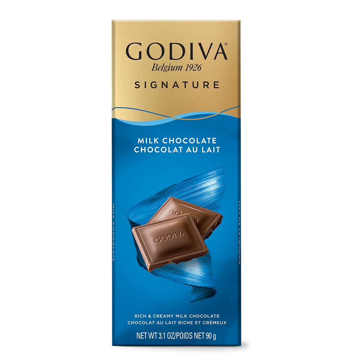 Godiva Signature Milk Chocolate Rich & Creamy Belgium Bar - Experience the smooth and creamy taste of Godiva's Signature milk chocolate bar