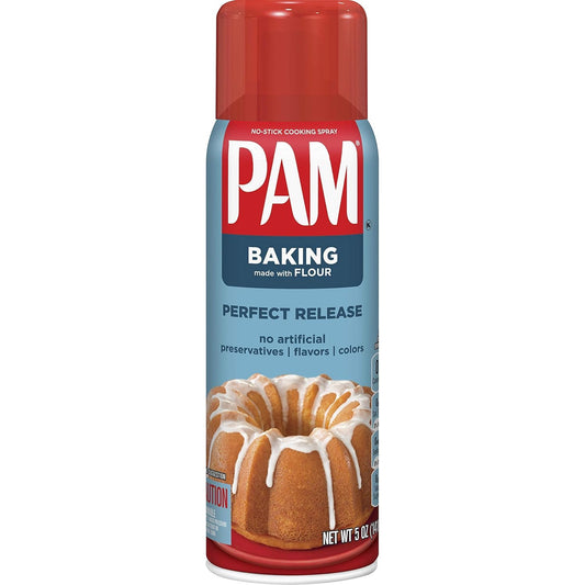 PAM Happy Baking Cooking Spray with Flour, 141g - "Baking spray with flour!"