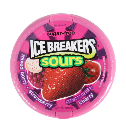 ICE BREAKERS SOURS mixedberry 42 G - Enjoy the burst of mixed berry flavor, 42g of tangy treats.