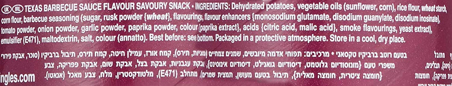 Pringles Potato Crisps, Texas BBQ Sauce - 40g - Texas BBQ sauce Pringles snack!