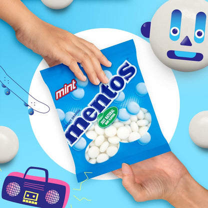 Mentos Chewy Dragees Mint 135g - "Refreshing Mint Mentos!"