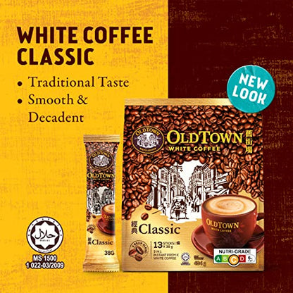 OLD TOWN 3 in 1 Classic White Coffee, 23 Ounce - "Malaysian coffee perfection!"