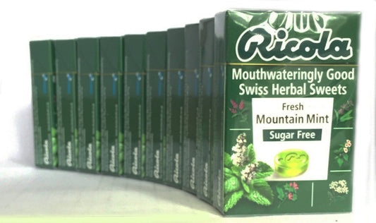 Ricola Fresh Mountain Sugar Free Mint - 45 Grams (Pack Of 3) - Triple Minty Goodness!