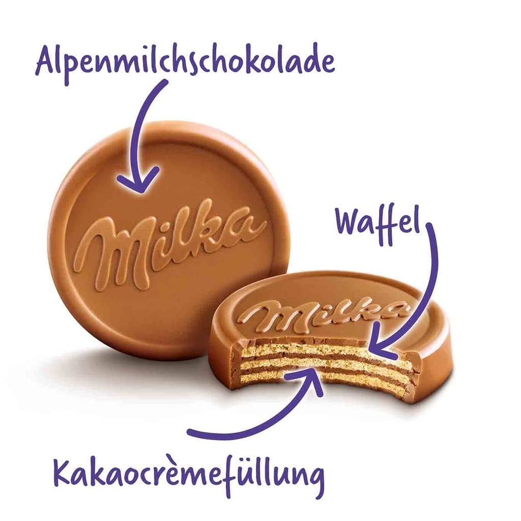 Milka Choco Wafer Biscuits, 150 g, Purple & White, (642201 - 001) - "Choco Wafer Joy!"