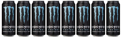 Monster Energy Absolute No Sugar 500ml, (Pack of 8 Cans X 500ml) - "Eight-Pack Sugar-Free Power!"