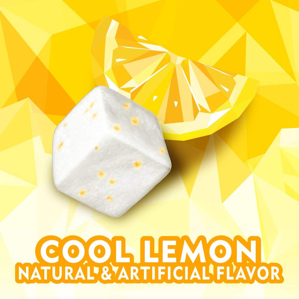 Ice Breakers Cool Lemon Flavour Imported (Ice Cubes Sugar Free Gum with Xylitol), 120g - Cool lemon sugar-free gum with xylitol, 120g of imported flavor.