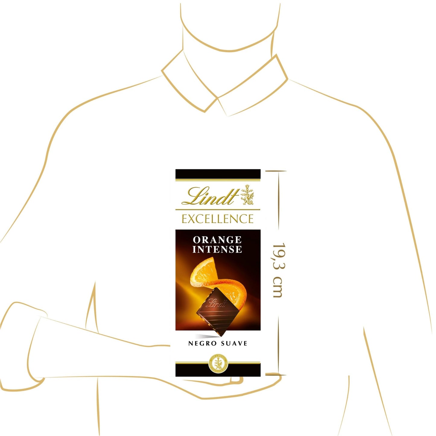 LINDT EXCELLENCE Orange Intense Dark Chocolate 100g