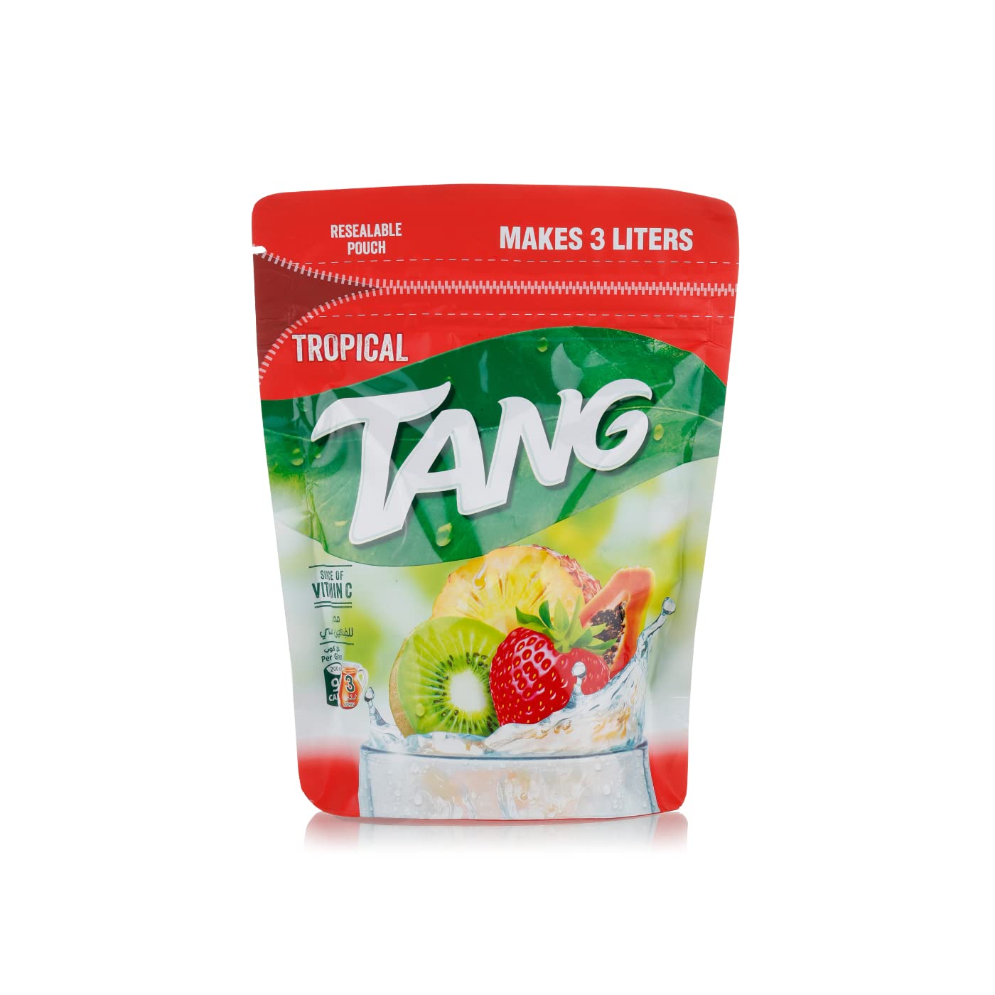 Tang Tropical Vegetarian Imported Drink Powder Resealable Pouch, 375G Each (Pack Of 2)