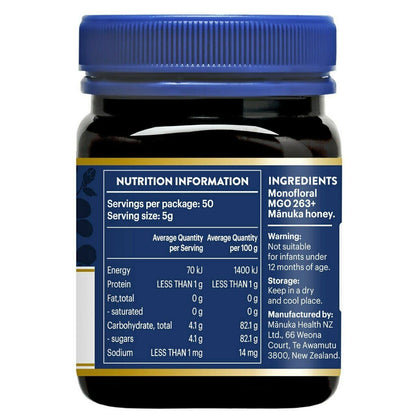 Manuka Health MGO 263 Plus Honey, 8.8 Ounce, - "Premium Manuka Honey!"