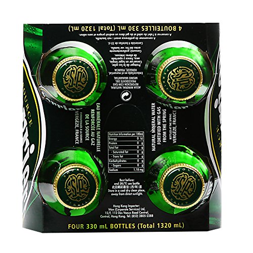 Perrier Sparkling Water - 330ml Bottle - "Bubbly Perrier in a handy bottle!"