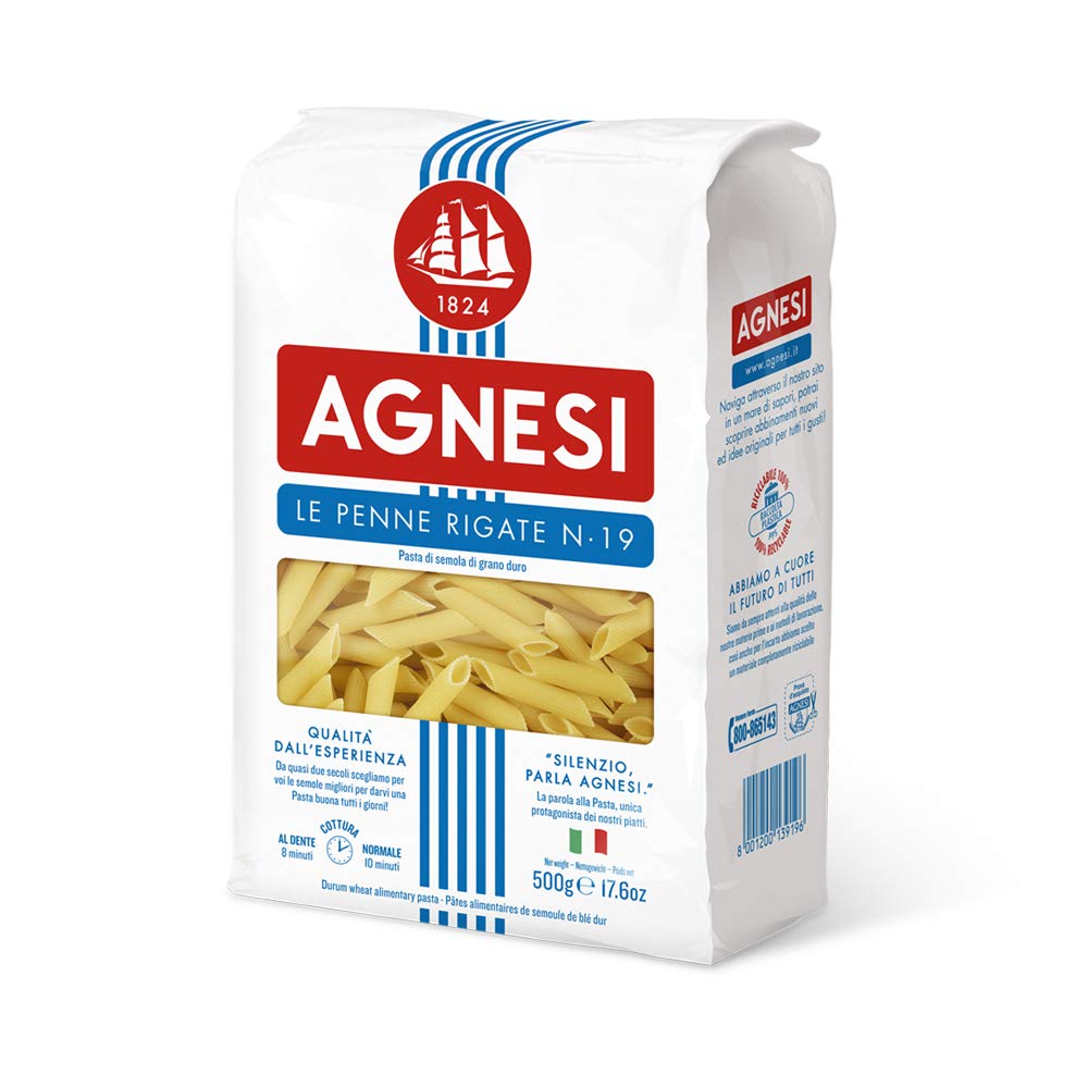 Agnesi Penne Pasta, 500g, Pack of 3, Product of Italy - Triple the Taste!