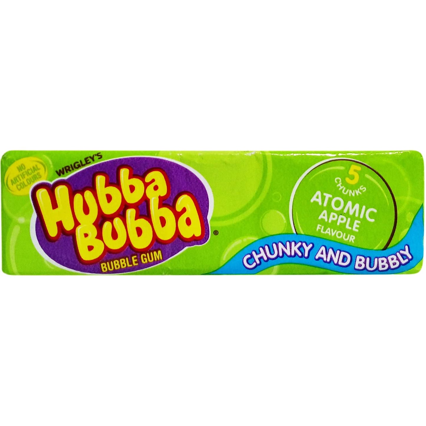 Hubba Bubba Chunky and Bubbly Bubble Gum Apple Flavour, 20 X 35 g - Twenty packs of apple-flavored bubble gum, 35g each.