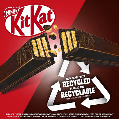 Kitkat 2 Finger Dark Chocolate Biscuit Bar, 186.3 g - Enjoy the rich taste of dark chocolate in Kitkat 2 Finger Dark Chocolate Biscuit Bar, 186.3 g.