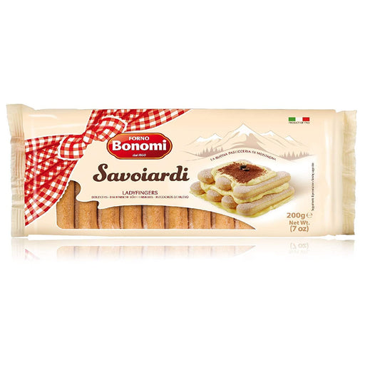 Bonomi Forno Savoiardi LadyFingers, Italian Biscuits, 7 oz / 200 g, Cream, (303483) – Perfect for tiramisu!