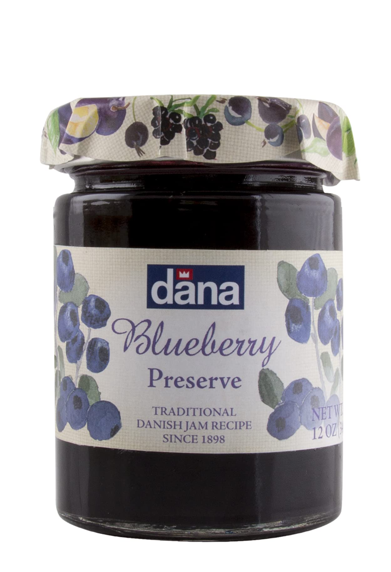 Dana Blueberry Jam + Mixed Fruit Jam, 340g Pack of 1 Each, Product of Polland - Blueberry and mixed fruit jam