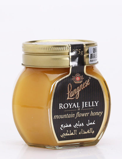 Langnese Royal Jelly in Mountain Flower Honey 375 g - "Royal Mountain Honey!"