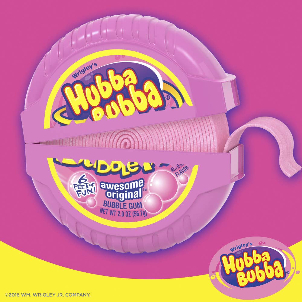 Hubba Bubba Bubble Tape Awesome Original Bubble Gum, 2 oz / 56.7 g - Original bubble tape, 56.7g of bubble-blowing fun.