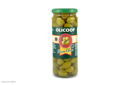 Olicoop Green Whole Olive, 450g, Pack of 2, Produced in Spain - "Whole olive perfection!"