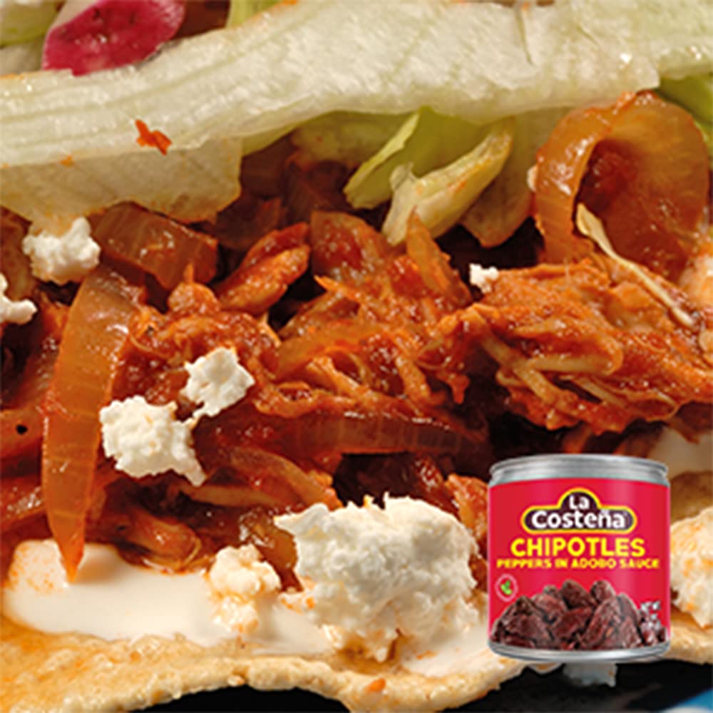 La Costena Chipotle Peppers in Adobo Sauce, 199 g - "Spicy Chipotle Flavor!"