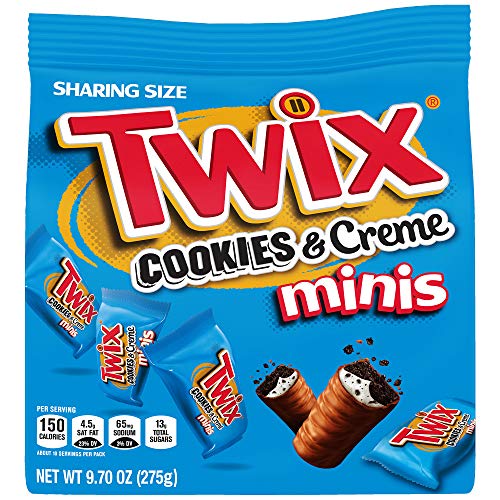 Twix TWIX Cookies & Creme Chocolate Cookie Bar Minis, 9.7-Ounce Sharing Size Bag