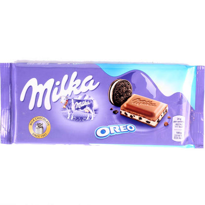 Milka Oreo Milk Chocolate Bar - 100 Gram - "Oreo Milk Magic!"