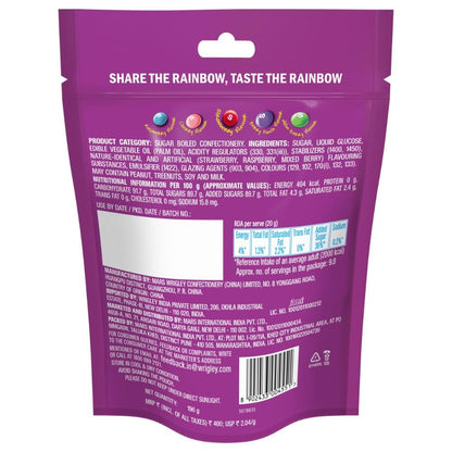 Skittles Wild Berry Chewy Fruit Candy | Bite-Size Fruit Candies Pack | Delicious Fruity Berry Flavours (Berry Punch, Cherry, Raspberry, Strawberry, and Melonberry) | Imported Candies | 196g