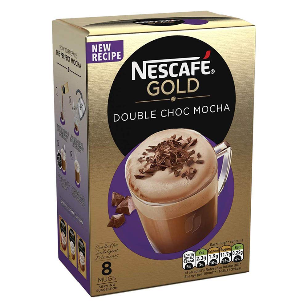 Nescafe Instant Coffee Sachets - Double Choc Mocha, 184g - "Double Choc Mocha Sachets - Instant Chocolate Coffee Bliss!"