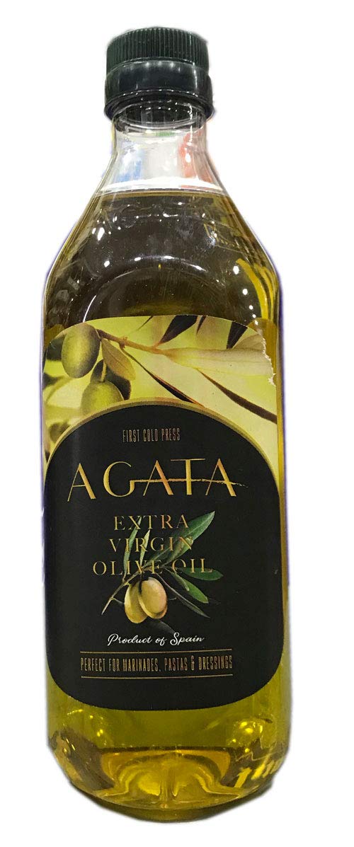 Agata Extra Virgin Olive Oil, Perfect for Marinades, Pasta, & Dressing, 1 Litre (916g) - Elevate Your Cooking!