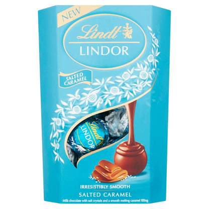 Lindt LINDOR Milk Salted Caramel Chocolate Truffles, 7.05 oz / 200 g