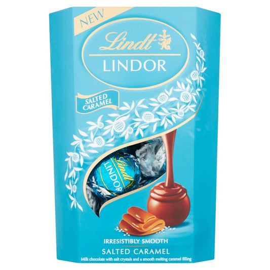 Lindt LINDOR Milk Salted Caramel Chocolate Truffles, 7.05 oz / 200 g