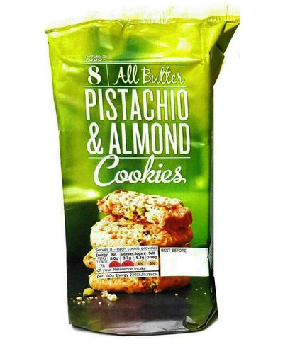 Marks & Spencer 8 All Butter Pistachios & Almond Cookies 200g (Pack of 2) - "Pistachio & Almond Cookies!"